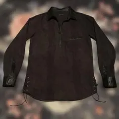ΩMKOΣ animal fur pattern pullover shirt
