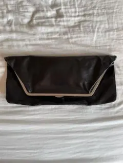 ステラハリウッド　本革　クラッチバッグ　クラッチバック　黒　ブラック