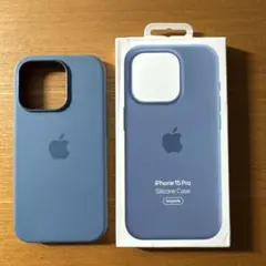 MagSafe対応iPhone 15 Proシリコーンケース -ウインターブルー