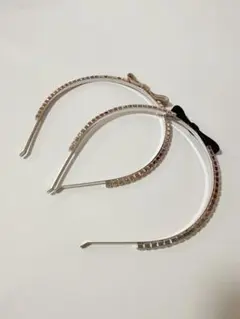 No.E56 (☆)キラキラビジューカチューシャ 2本セット