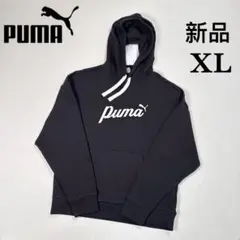 新品 PUMA レディース グラフィック スウェット パーカー フーディ XL