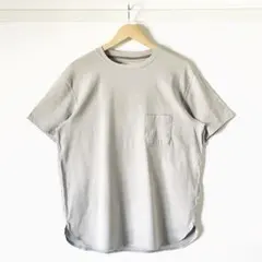 【月末セール・美品】アーバンリサーチドアーズ グレー リネン混 半袖Tシャツ L