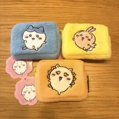 ちいかわ ふわふわミニポーチ ハチワレ うさぎ シーサー 3個セット
