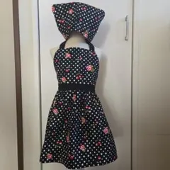 子供エプロン　三角巾セット　ハンドメイド
