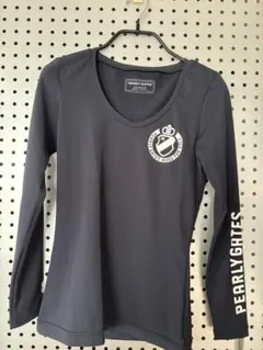 【新品未使用】PEARLY GATES 長袖 Vネックシャツ サイズ0 ネイビー