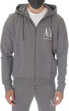 アルマーニエクスチェンジセットアップメンズ ジップパーカー スウェットズボン上下