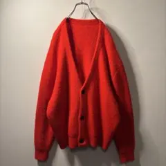 90's vintage mohair taste オレンジ カーディガン