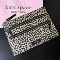 新品　kate spade new york ケイトスペード ポーチ　豹柄