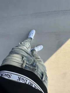 mnml X165 PAISLEY SKINNY DENIM BLUE