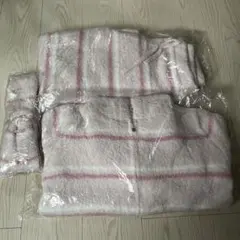 ジェラートピケ ピンク もこもこ ルームウェア 上下 靴下 セット