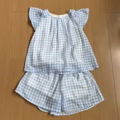 キッズ　セットアップ　チェック柄　100 しまむら