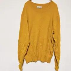 トレンド✨️elgna 【40】マスタード色 ニットセーター 長袖 トップス