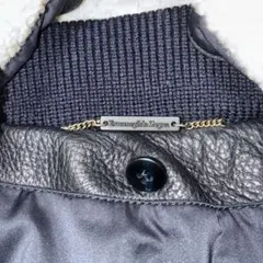 Ermenegildo Zegna レザー中綿ジャケット 襟ボアのサムネイル