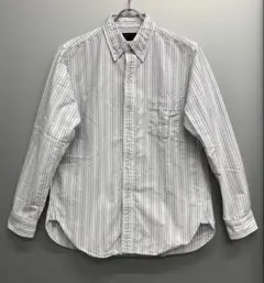 CORONA UTILITY ランダムストライプ B.D. シャツ 日本製　S
