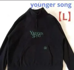 younger song ヤンガーソング　ハーフジップ フリース　Lサイズ　黒