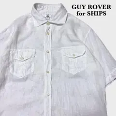 美品 SHIPS別注 GUY ROVER リネン100% シャツ Mのサムネイル