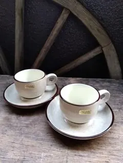 Noritake ストーンウェア デミタスカップセット