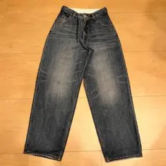 x-girl ワイドテーパード デニム パンツ