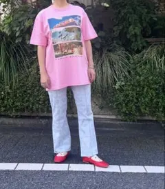 花とギターTシャツ