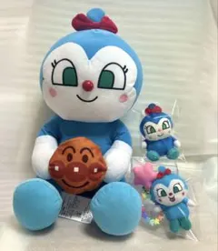 なかよしパン小物入れぬいぐるみLL まんまるチャーム コキンちゃん3点セット