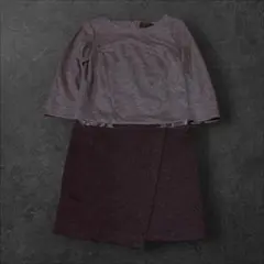 UNTITLED アンタイトル ドッキングワンピース グレー 1