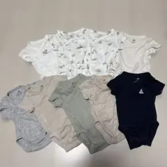 【出産準備】H&M ベビー ロンパース 9点セット 50cm 0-1M
