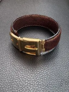 オールド GUCCI グッチ ローブツイスト バックル スエードベルト オールド GUCCI グッチ ローブツイスト バックル スエードベルト