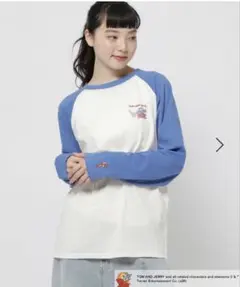 nikoand... トムとジェリーコラボ ラグランTシャツ