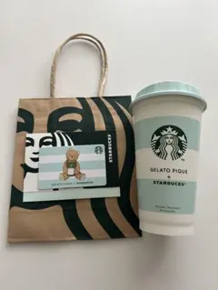 スタバ ジェラピケコラボ リユーザブルカップ カードセット