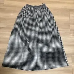 ギンガムチェック＊ロングスカート＊GU＊M