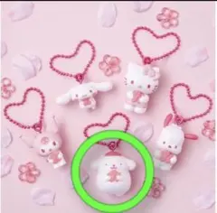 サンリオキャラクターズ　ワントーンマスコット　桜　ポムポムプリン