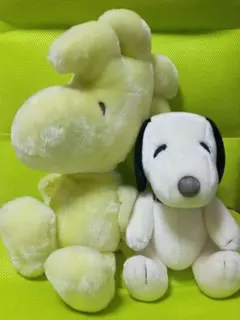 スヌーピー　＆　ジャンボウッドストックBIG　ぬいぐるみ　サンリオ　可動式