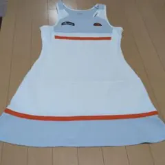 エレッセ テニスワンピース ホワイト/オレンジ
