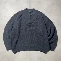 00s CLUBROOM クラブルーム　コットンニット　セーター　ヘンリーネック