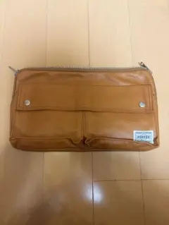 PORTER ショルダーバッグ キャメル レザー