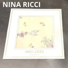 新品未使用　NINA RICCI 花柄 綿100% ハンカチ　コットン100%
