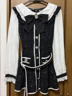 LIZLISA ツイード セットアップ 黒