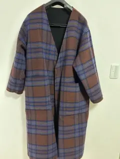 ⭐️値下げ中⭐️ HARE ハレ ノーカラーコート コート リバーシブル