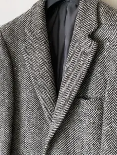 美品ヴィンテージ！CESARANI ヘリンボーン テーラードジャケット A5