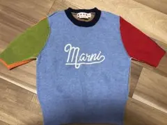 マルニ　ニット　刺繍ロゴ　クロップドニットのサムネイル