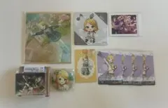 プロセカ 鏡音リン グリカ 色紙 ノーブル 缶バッジ コースター 紙類 セット