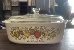 耐熱ガラス食器 パイレックス キャセロール 蓋付き 岩城硝子 昭和
