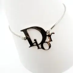 2956-3 人気✨　Dior　ブレスレット　シルバー　CD ロゴ　希少　刻印