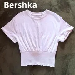 ⁠ベルシュカ Bershka シャーリング Tシャツ 白 クロップド丈 XSのサムネイル