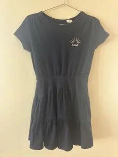 Chloé ネイビー 半袖ワンピース　5yのサムネイル