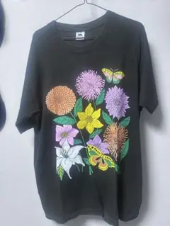 ヴィンテージ usa製 花柄 Tシャツ XL
