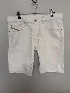DIESEL ディーゼル ホワイトデニム ハーフパンツ 32インチ 美品