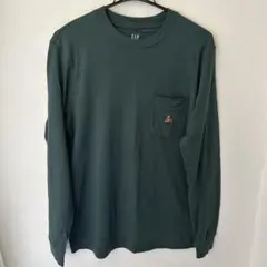 GAP ダークグリーン 長袖カットソー XS