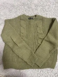 ニット　緑色　SHEIN