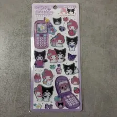 【正規品】平成はっぴーフォン　シール　サンリオ　クロミ　マイメロディ　立体シール